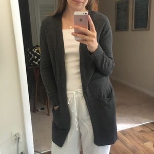 Madewell long grey sweater